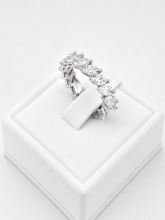 DEMEGLIO Marquise Cut Riviere Ring