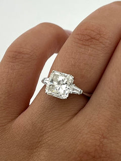 Solitaire Square Ring
