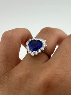 Tanzanite Heart Ring