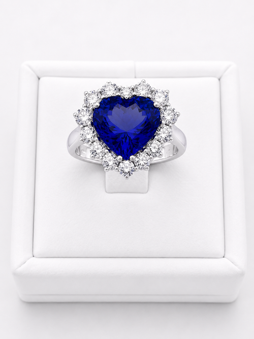 Tanzanite Heart Ring