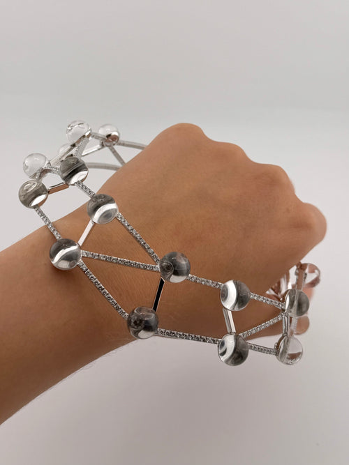 Cartier Chocker Collection Les Molecules In White Gold and Rock Crystal
