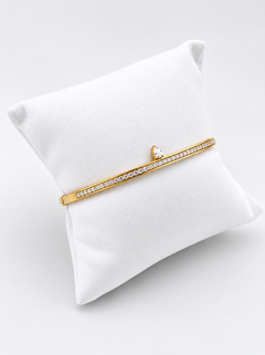 Rigid Bracelet Gold And Diamonds
