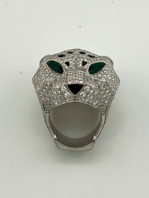Cartier Panther Ring Pavèe