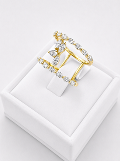Marquise and Pear Diamonds Ring