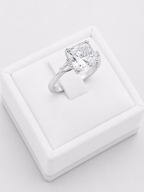 Solitaire Square Ring