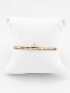 Rigid Bracelet Gold And Diamonds