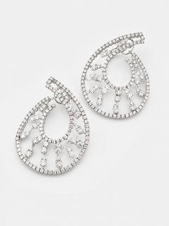 Hoops Earrings With Diamonds