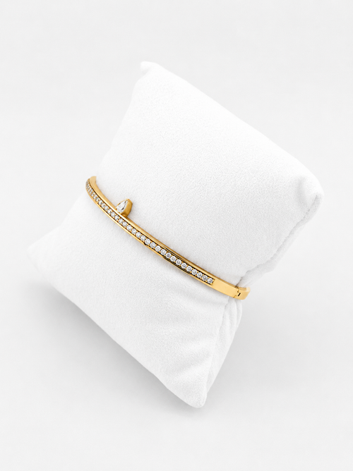 Rigid Bracelet Gold And Diamonds