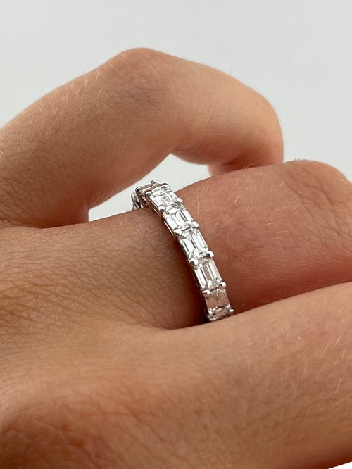 DEMEGLIO Eternity Emerald Cut Ring
