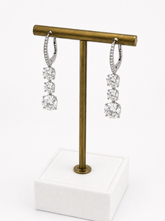 Three Diamonds Earrings