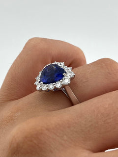 Tanzanite Heart Ring