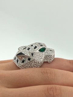 Cartier Panther Ring Pavèe