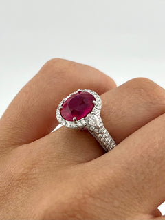 Ruby Solitaire Ring