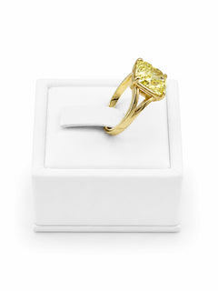 Ring With Fancy Intense Yellow