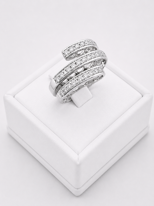 Three Circle Diamond Ring