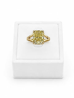Ring With Fancy Intense Yellow