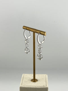 Three Diamonds Earrings