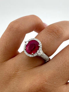Ruby Solitaire Ring