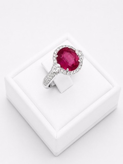 Ruby Solitaire Ring