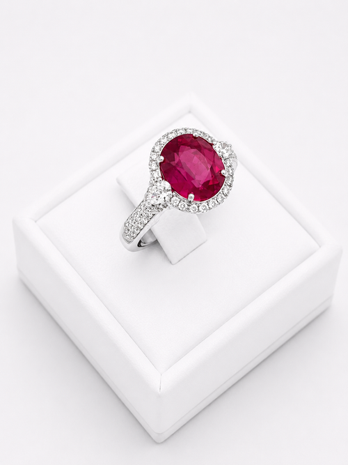 Ruby Solitaire Ring
