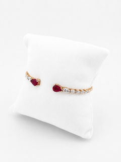 Bracelet With Diamonds And Rubys