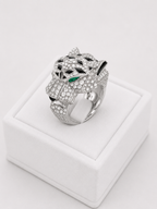 Cartier Panther Ring Pavèe