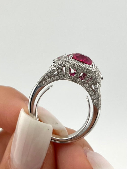 Ruby Solitaire Ring