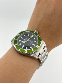 Rolex Submariner "Kermit" In Stainless Steel with Guarantee