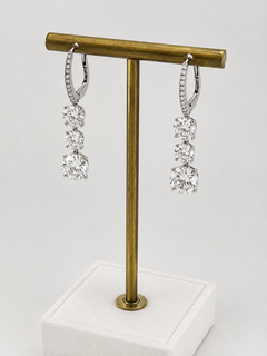 Three Diamonds Earrings