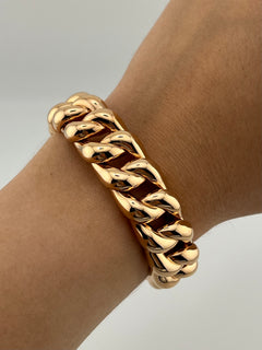 DEMEGLIO Elastic Bracelet Yellow Gold