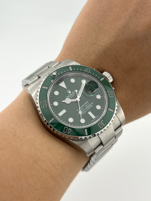 Rolex Submariner Hulk Stainless Steel With Guarantee