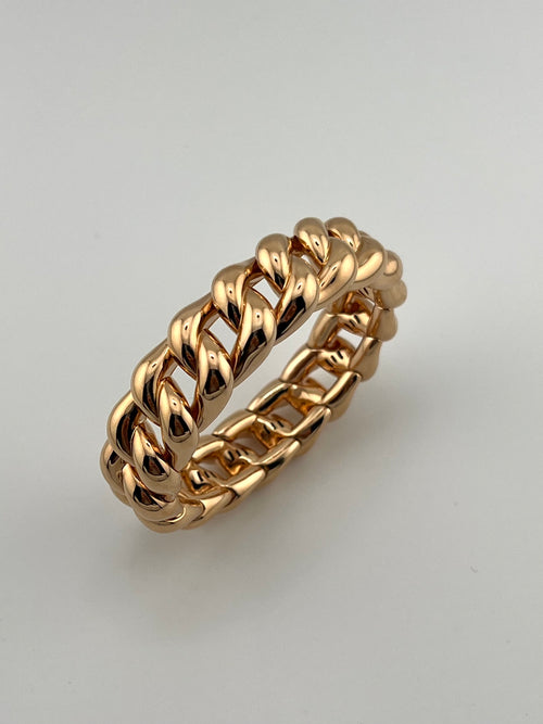 DEMEGLIO Elastic Bracelet Yellow Gold