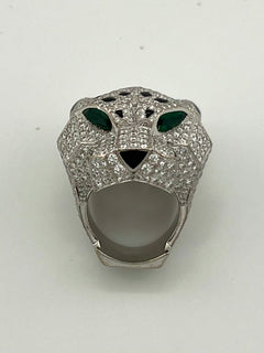 Cartier Panther Ring Pavèe