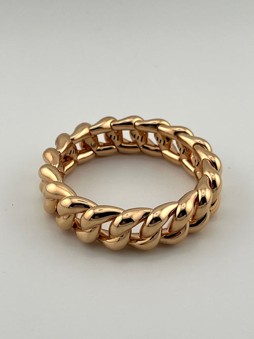 DEMEGLIO Elastic Bracelet Yellow Gold