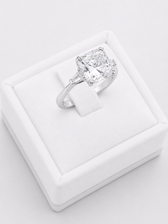 Solitaire Square Ring