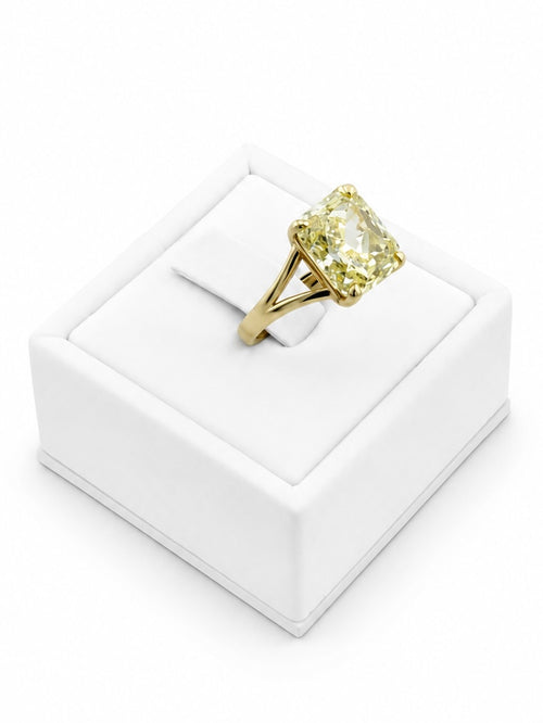 Ring With Fancy Intense Yellow