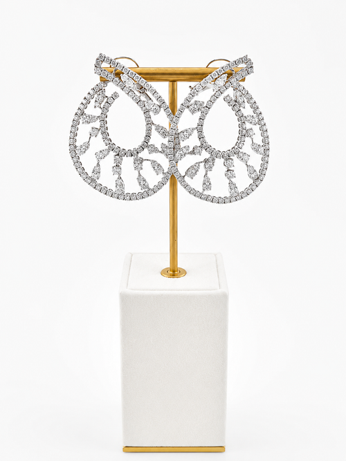 Hoops Earrings With Diamonds