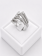 Multilines With Ending Pear Cut Ring
