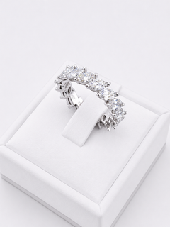 DEMEGLIO Marquise Cut Riviere Ring