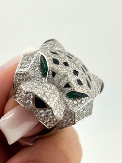 Cartier Panther Ring Pavèe