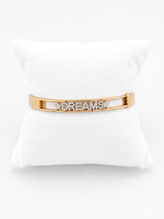 Bracelet With Yellow Gold And Dreams Written