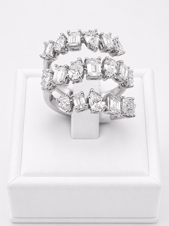 Diamonds Emerald And Pear Cut Ring