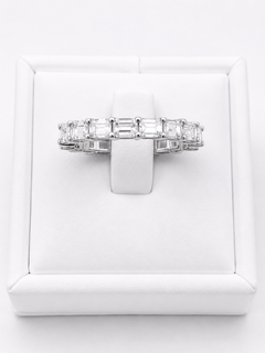DEMEGLIO Eternity Emerald Cut Ring
