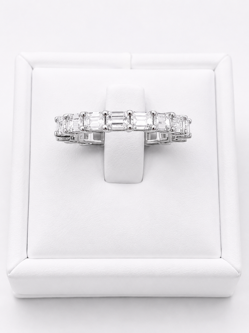 DEMEGLIO Eternity Emerald Cut Ring