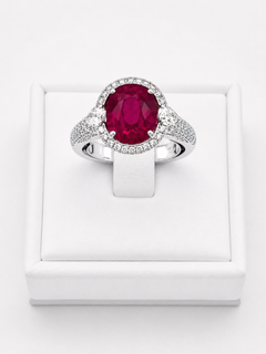 Ruby Solitaire Ring