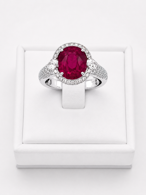 Ruby Solitaire Ring