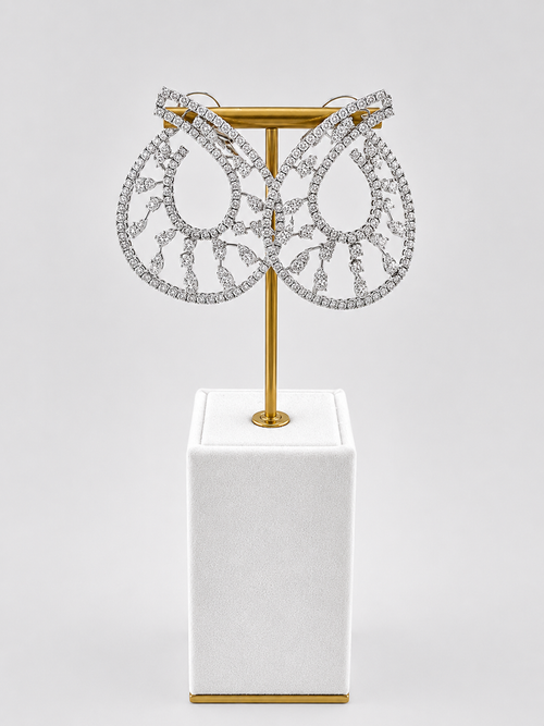 Hoops Earrings With Diamonds